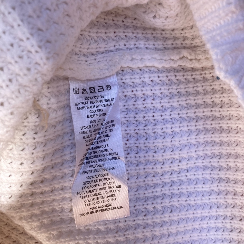 French Connection White Crew Neck Sweater - Picture 3 of 4